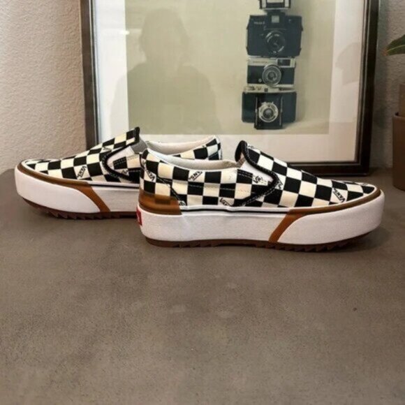 ⚛️⚛️⚛️VANS Era Stacked Checkerboard Slip On Canvas Shoes⚛️⚛️⚛️ - Picture 6 of 8